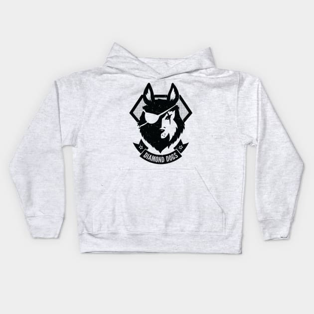 Diamond Dogs Kids Hoodie by Narwen